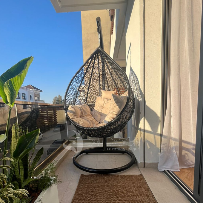 🪑 CHAISE BALANÇOIRE – ÉLÉGANCE & DÉTENTE