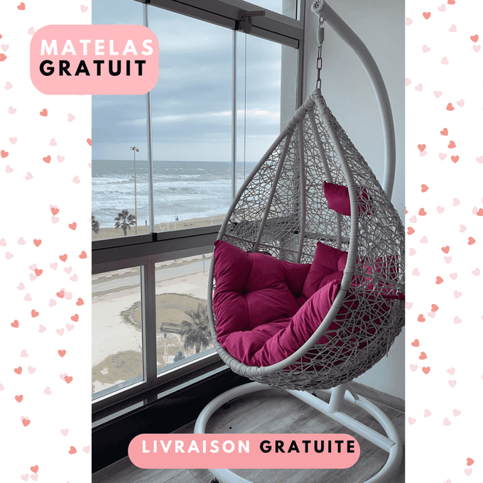 🪑 CHAISE BALANÇOIRE – ÉLÉGANCE & DÉTENTE