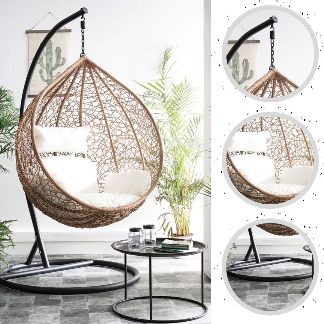 🪑 CHAISE BALANÇOIRE – ÉLÉGANCE & DÉTENTE